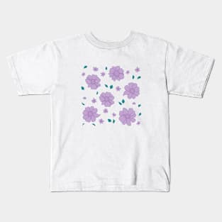 Purple flowers Kids T-Shirt